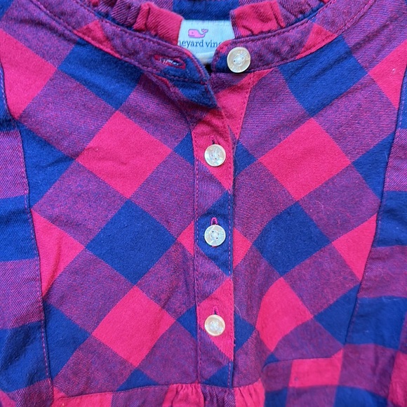 Vineyard Vines Girl’s Flannel Top Size XS - Picture 5 of 6